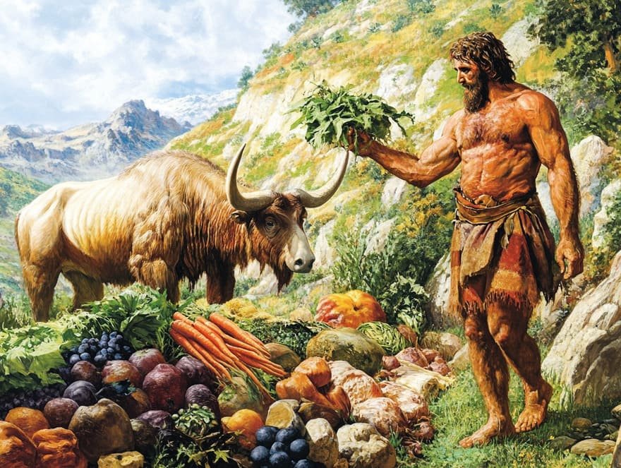 Paleolithic humans diet